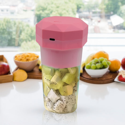 Portable Multifunctional Electric Juicer Cup | 6-Blade USB Juice Maker (350ml)