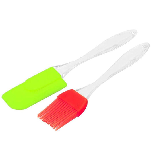 Spatula and Pastry Brush Set – Perfect for Baking & Cake Mixing