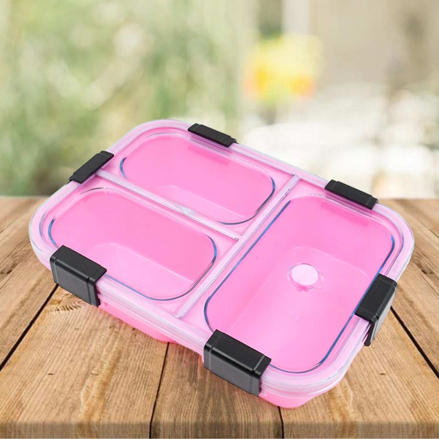 3-Compartment Insulated Lunch Box | Leakproof & Portable