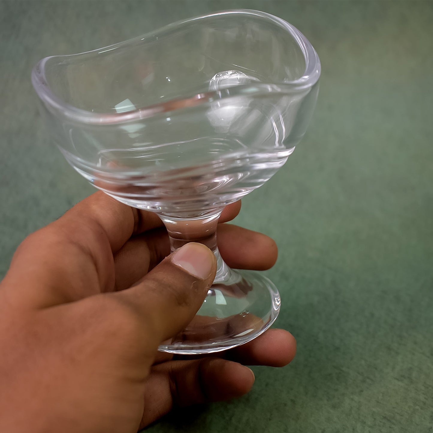 Glass Footed Dessert Bowl & Ice Cream Cup – 2 Pcs Set - Elegant Serveware - Chestore