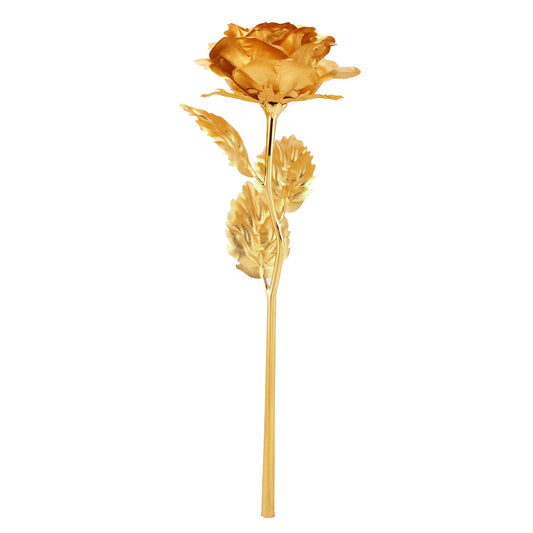 Gold - Plated Artificial Rose 🌹 | Luxury Decorative Gift with Premium Box 🎁 | Eternal Love Keepsake 💛 - Chestore