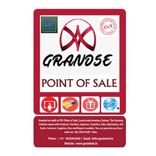 GrandSe Point of Sale Billing Software – Online Lifetime Single User - Chestore