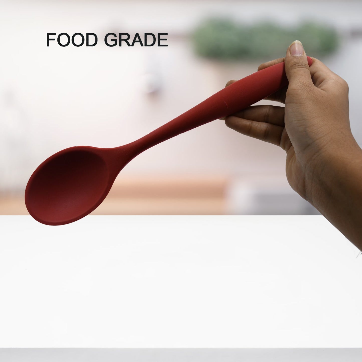 Heat - Resistant Silicone Basting Spoon – Non - Stick & Hygienic - Chestore