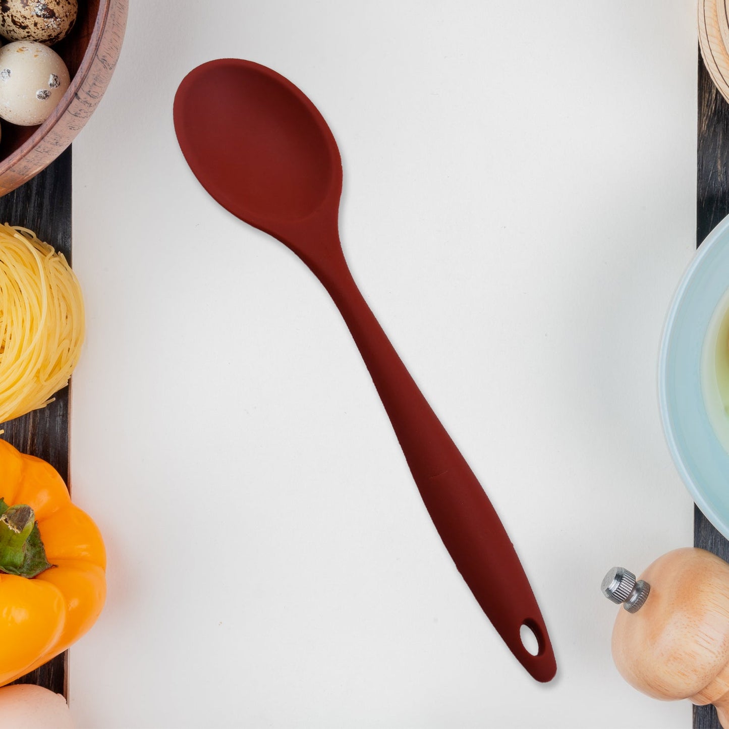 Heat - Resistant Silicone Basting Spoon – Non - Stick & Hygienic - Chestore