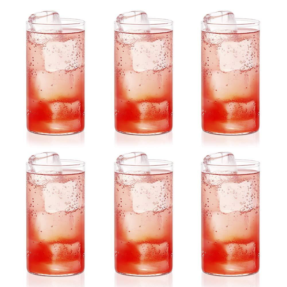 Heavy - Duty Unbreakable Transparent Plastic Glasses – 330ml (Set of 6) - Chestore
