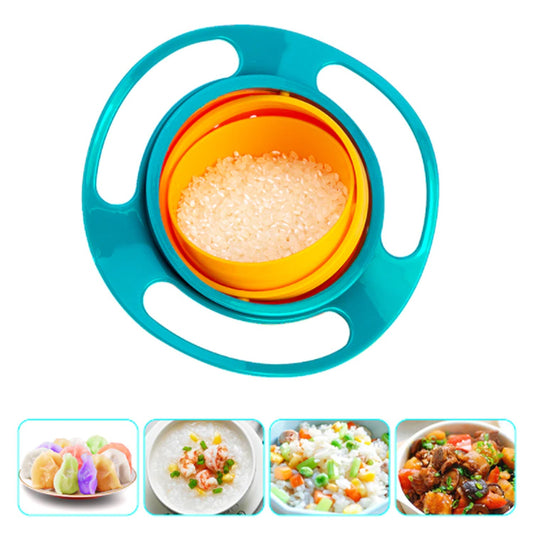 Rotating Baby Bowl | Spill-Proof Toddler Feeding Bowl for Mess-Free Meals