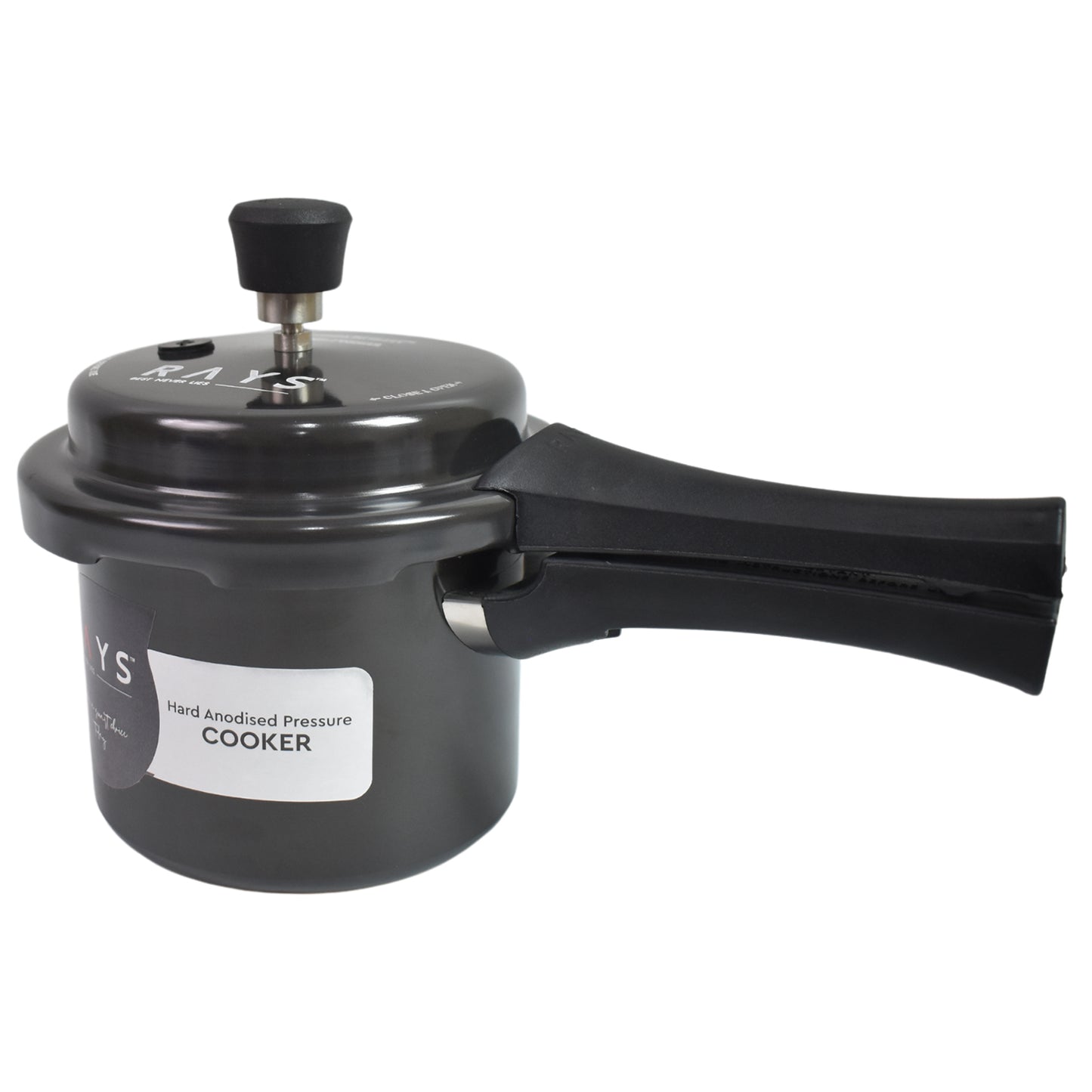 🖤 Aluminium Rays Black Beauty Pressure Cooker with Outer Lid – 1.5 Litres
