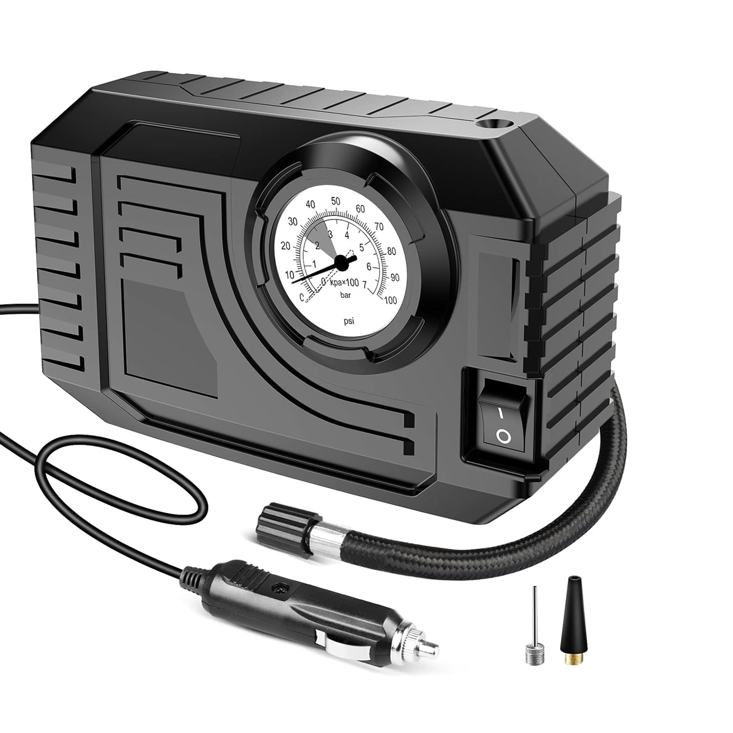 Portable 12V Tire Inflator – Compact Air Compressor for Cars, Bikes & More