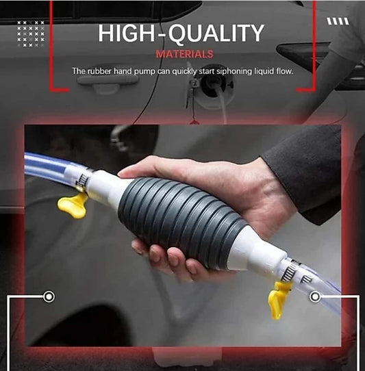 High-Flow Fuel Transfer Pump Kit – Manual Siphon Pump for Gas, Diesel & More