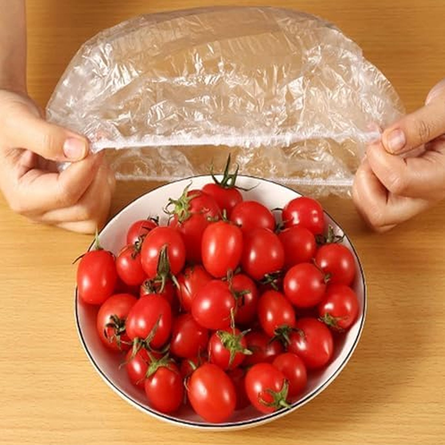 Small Disposable Elastic Food Storage Covers – 100 Pcs Set | Fresh & Spill-Proof 🥗🛡️