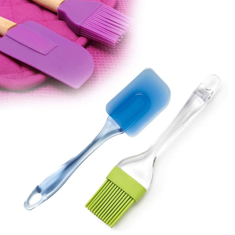 Spatula and Pastry Brush Set – Perfect for Baking & Cake Mixing