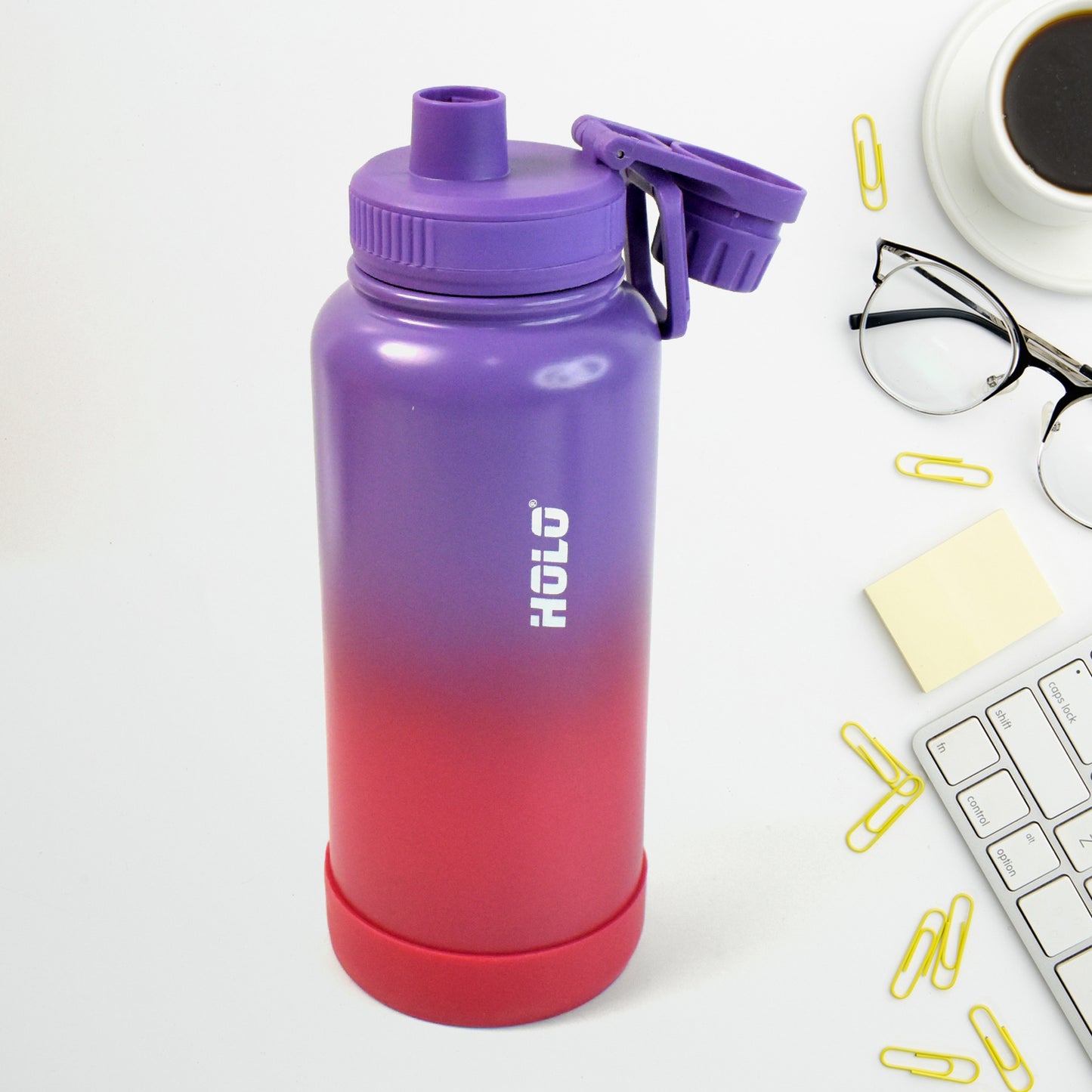 1000ml Two-Tone Pink Stainless Steel Water Bottle – Vacuum Insulated & Leakproof 💖💧❄️🔥