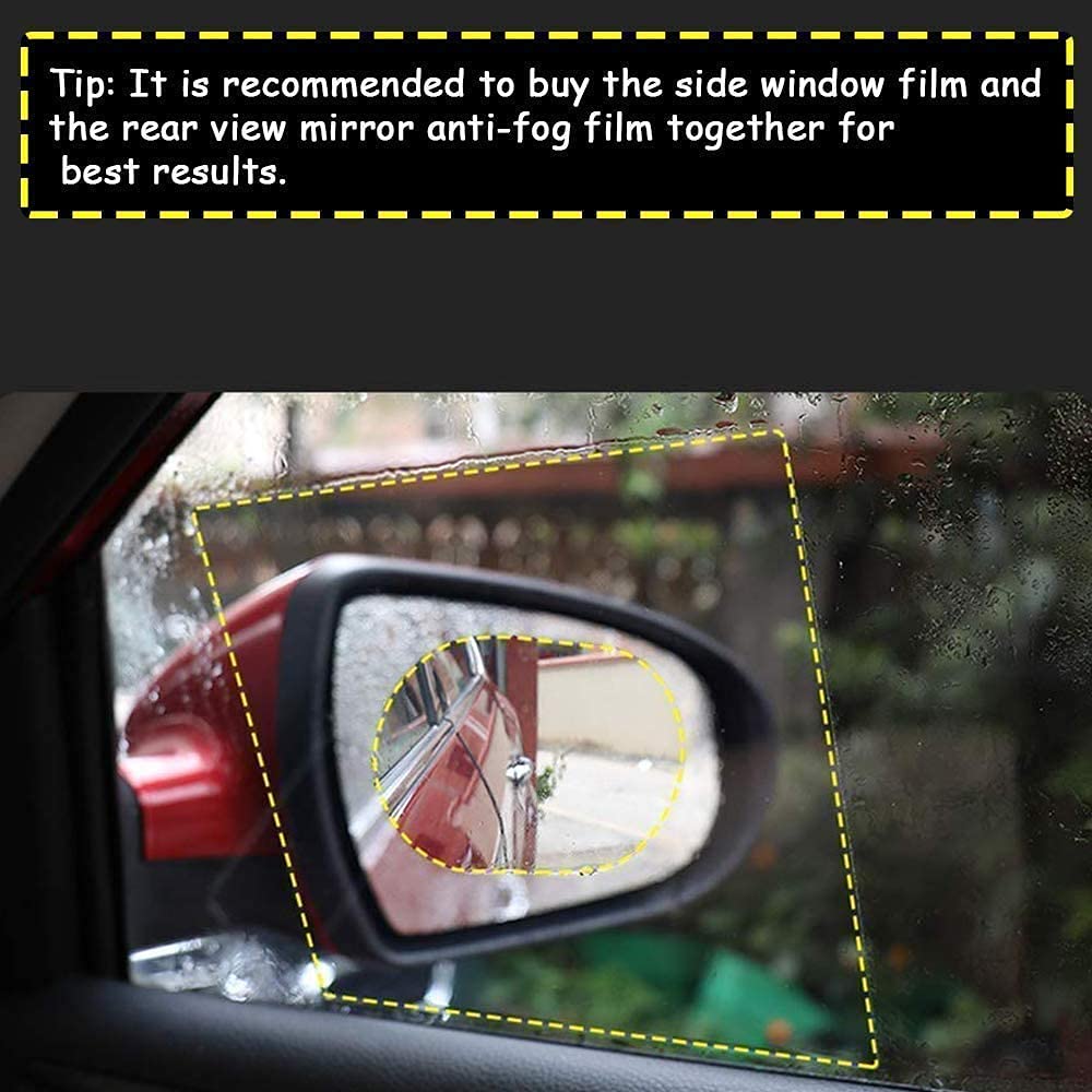Anti-Fog & Anti-Scratch Rearview Mirror Film – Waterproof HD Protective Sticker