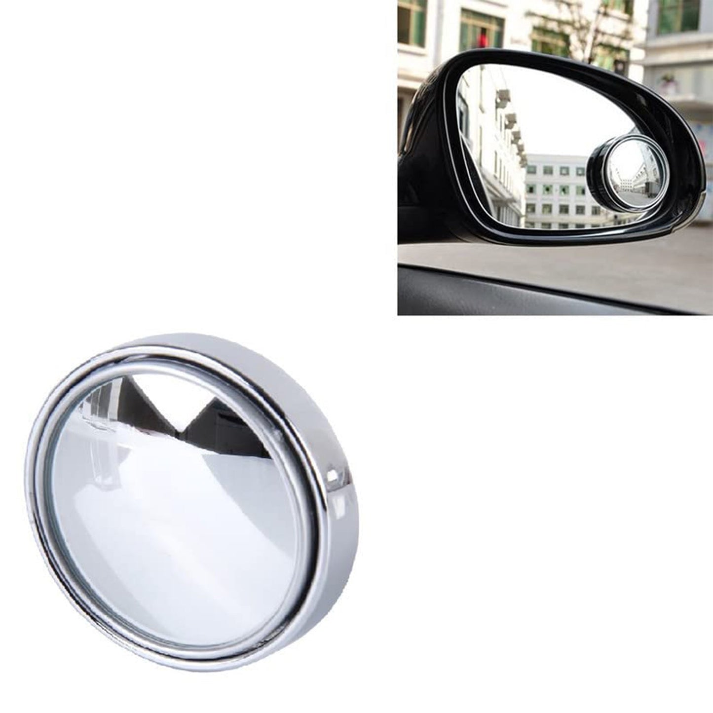 360° Blind Spot Mirror – Adjustable Wide-Angle Rearview Mirror (Pack of 2)