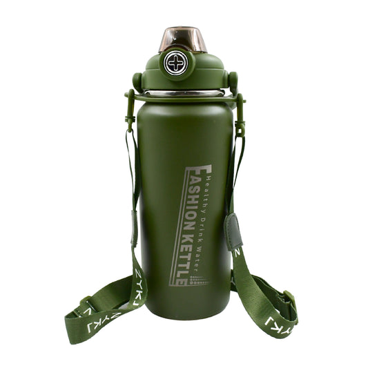 1.5L Stainless Steel Water Bottle – Vacuum Insulated, Leak-Proof, with Straw & Handle