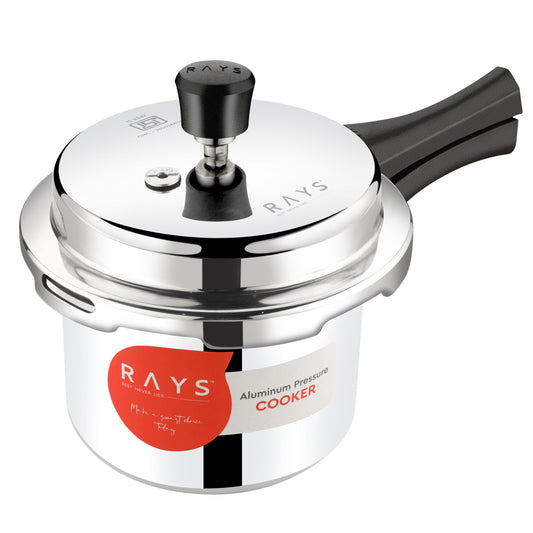 🍲 Aluminium Rays Aura Pressure Cooker – 1.5 Litres (Outer Lid)