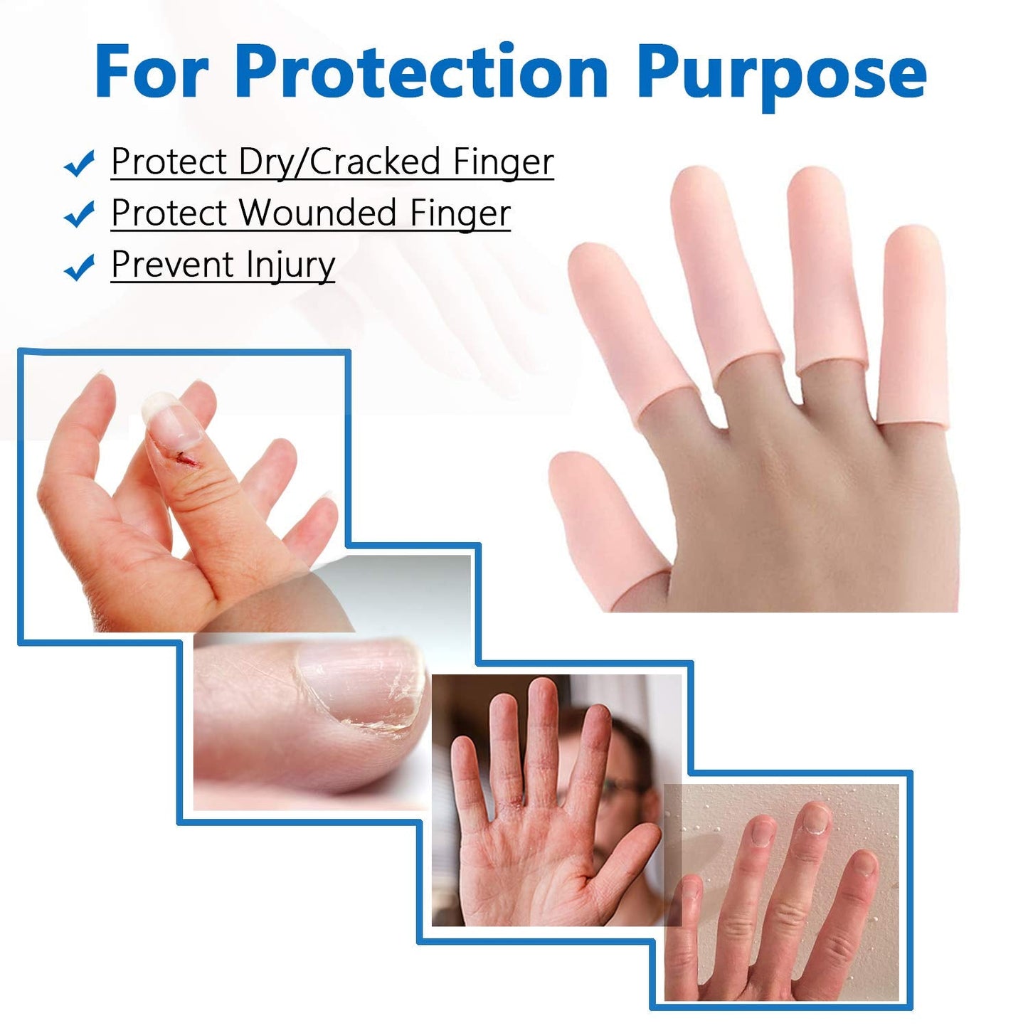 145 Pcs Silicone Finger Caps – Heat Resistant Finger Protectors for Cooking, Crafting & More