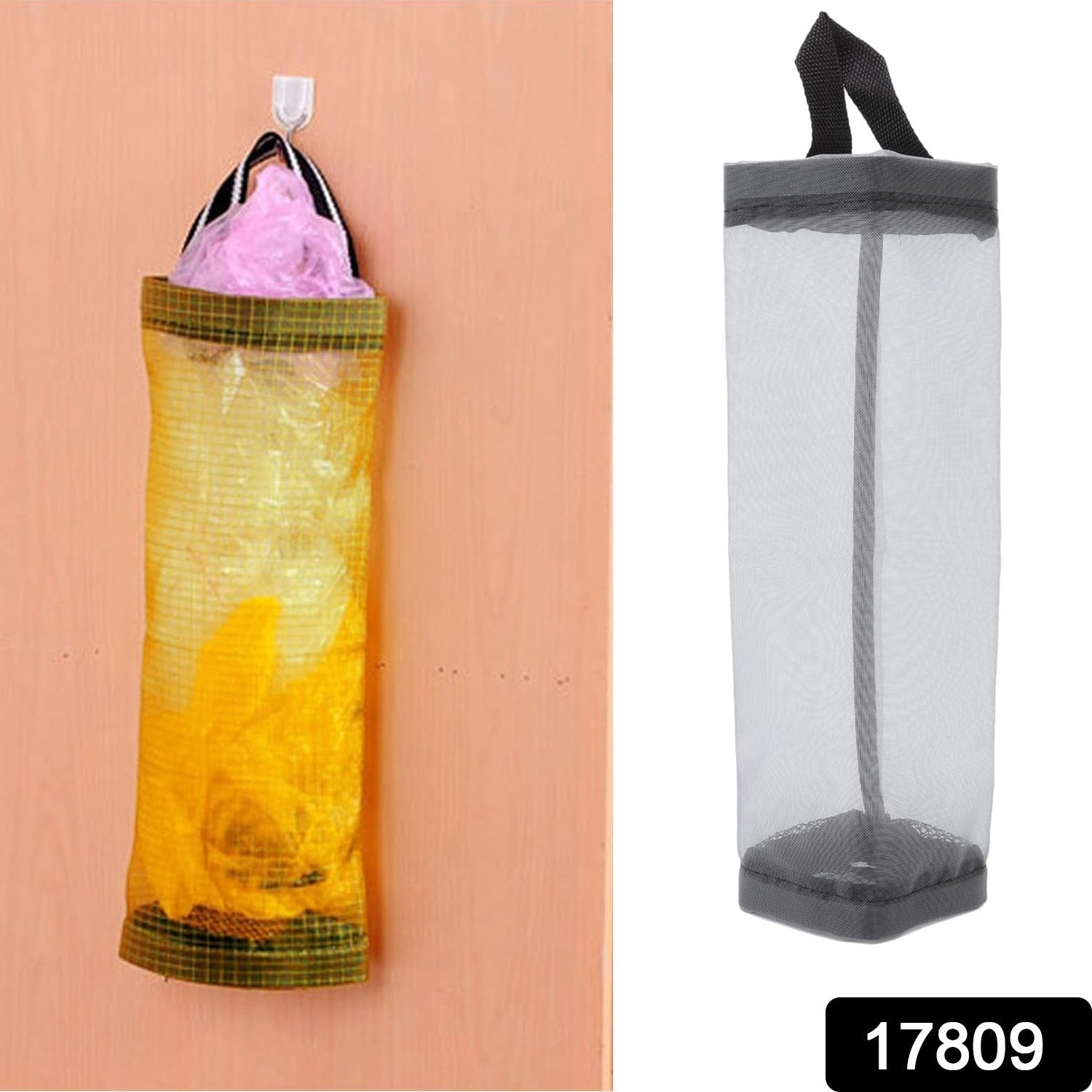 Hanging Waste Bag Holder – Sturdy Large-Capacity Garbage Bag Storage