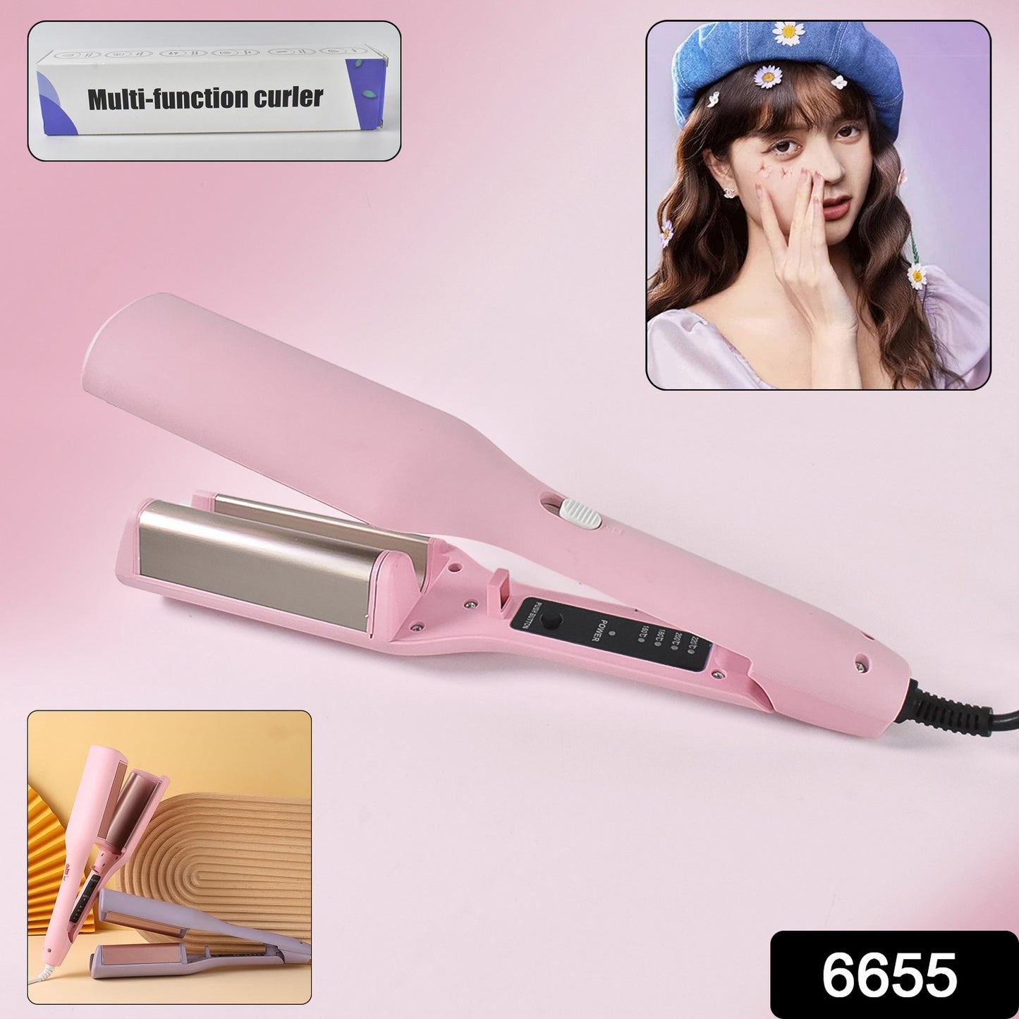 Multi-Function Curling Iron | Wave Hair Curler with Adjustable Temperature – Salon Style at Home