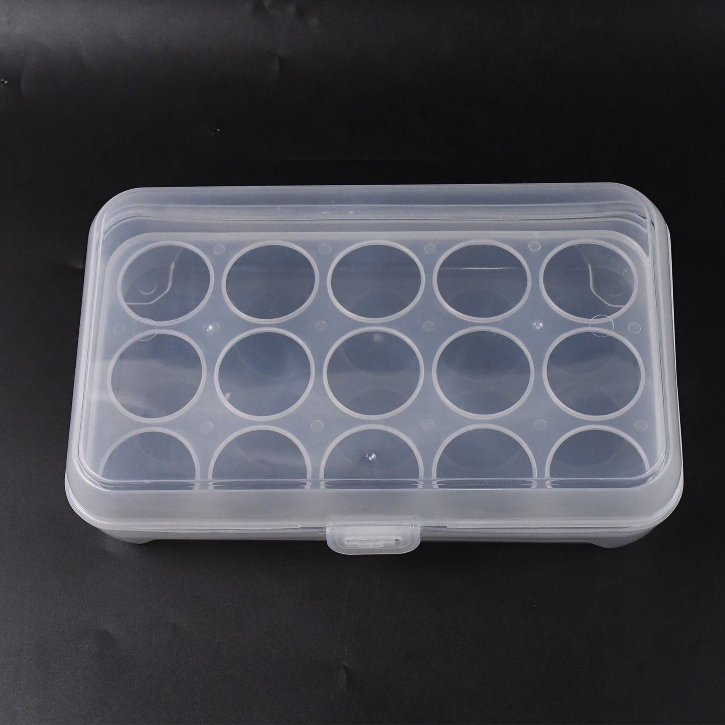 Plastic Egg Storage Container for Refrigerator – Holds 15 Eggs, 1 Piece