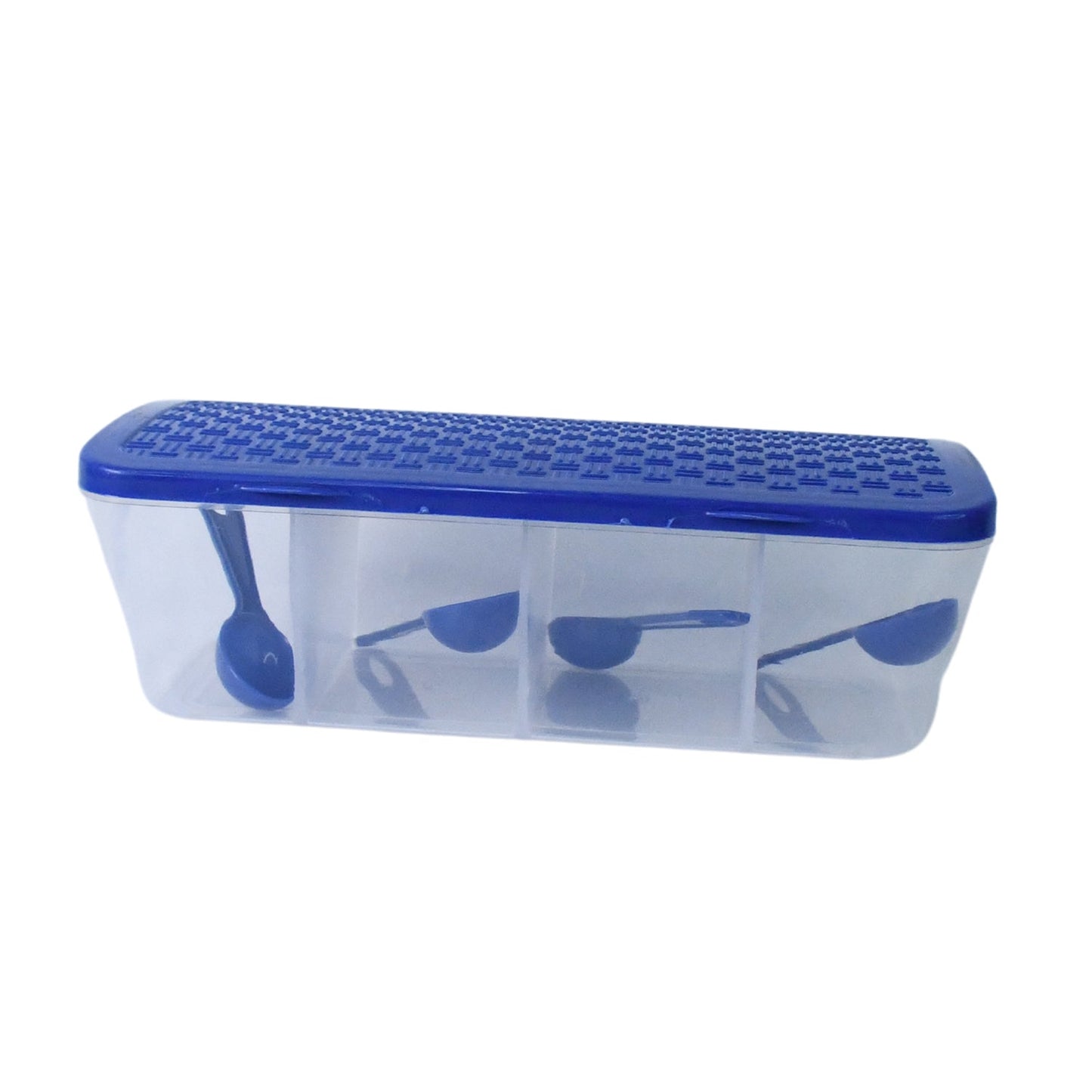 Kitchen Multipurpose Air - tight 4 Sections Storage Containers Masala Box (1 Set) - Chestore