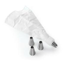 Cake Decorating Nozzle with Piping Bag | Stainless Steel Piping Cream & Frosting Nozzles