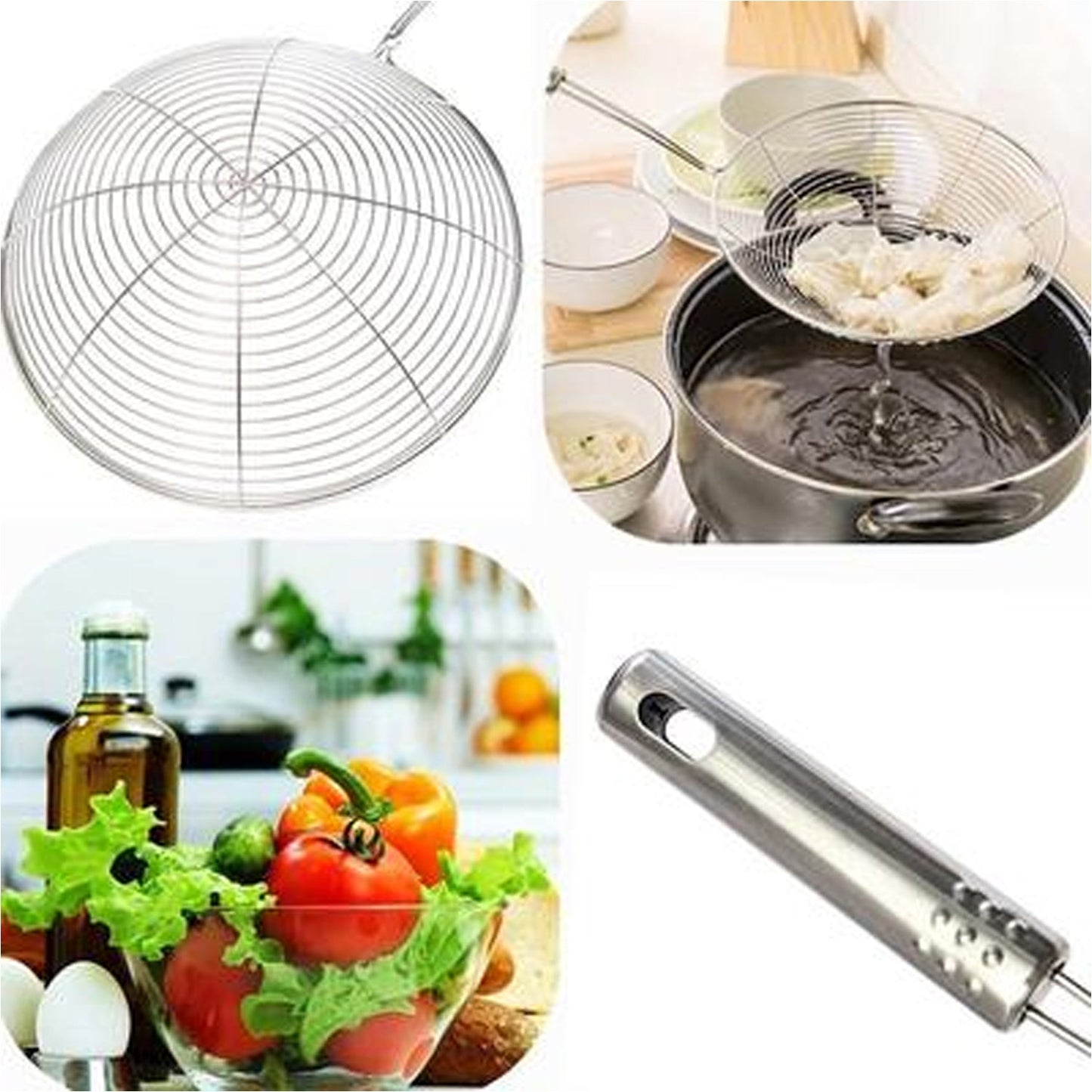 Large Oil Strainer – Perfect for Safe & Easy Frying - Chestore