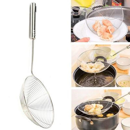 Large Oil Strainer – Perfect for Safe & Easy Frying - Chestore