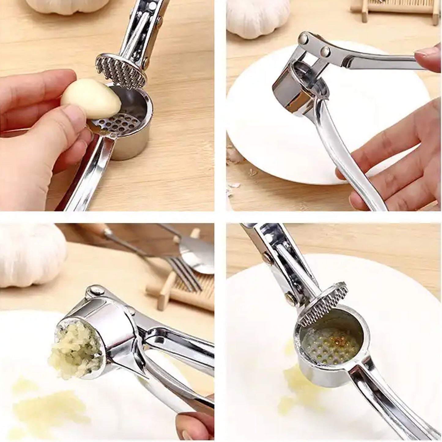 Lightweight Aluminum Garlic Press – Easy to Use & Dishwasher Safe - Chestore