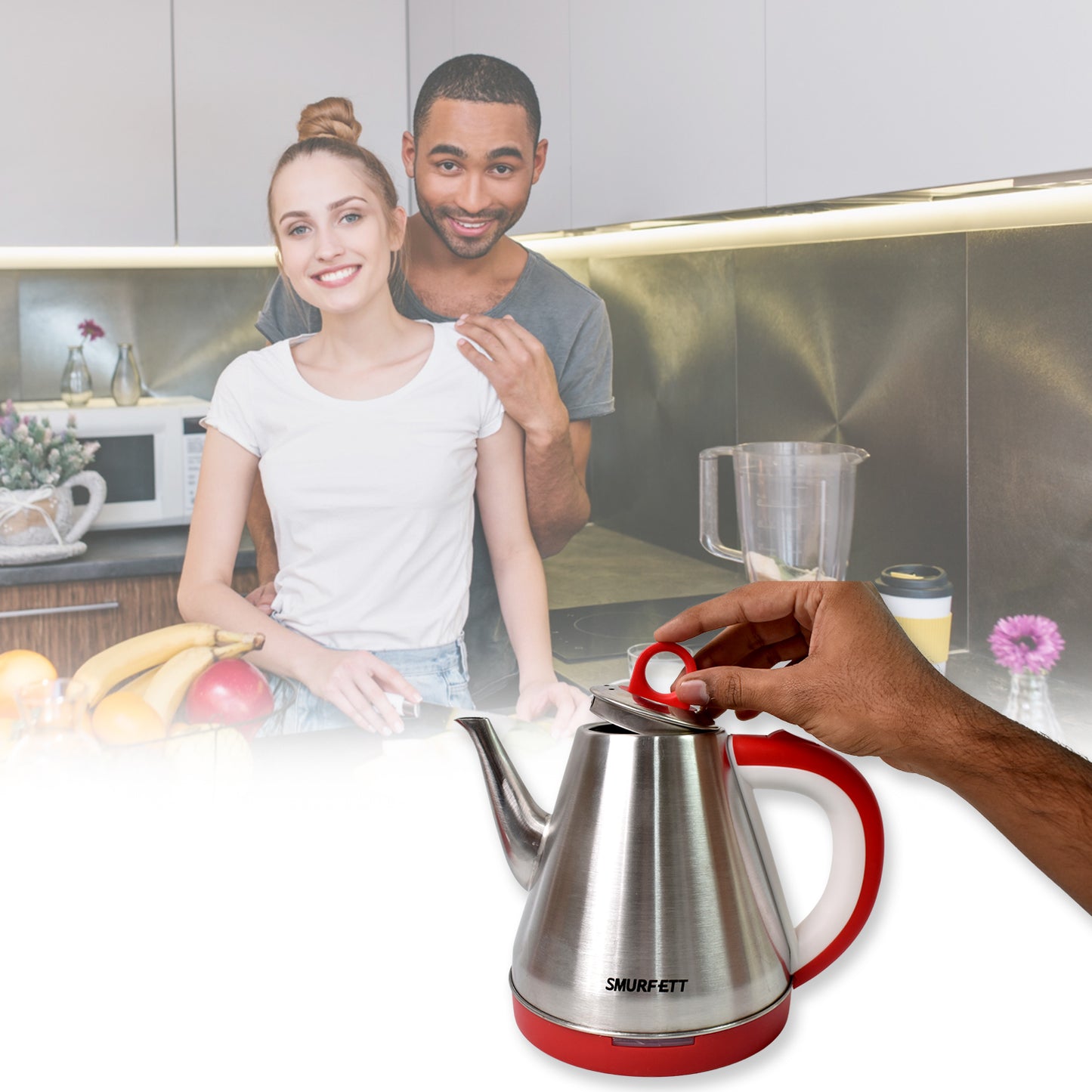 🔌 Stainless Steel Large Capacity Electric Kettle – 1.5 Ltr, 1500W