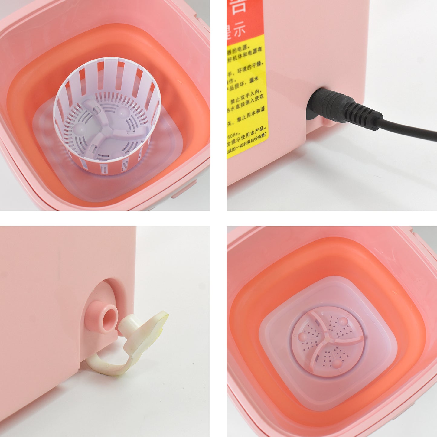 🌀🧼 Portable Washing Machine – Foldable Washer & Dryer Combo (1 Set, Mix Color)