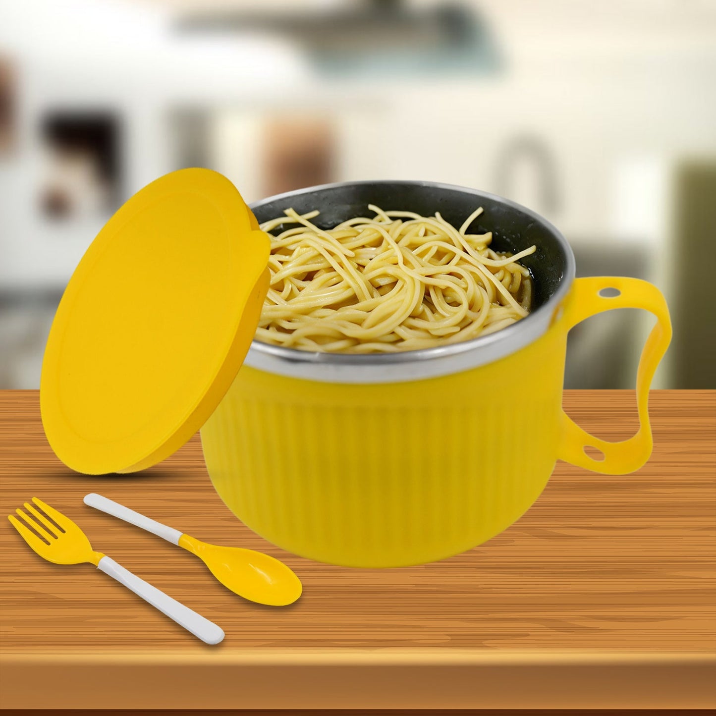 Maggie Bowl with Lid & Handle – Double - Layer Soup & Cereal Bowl - Chestore