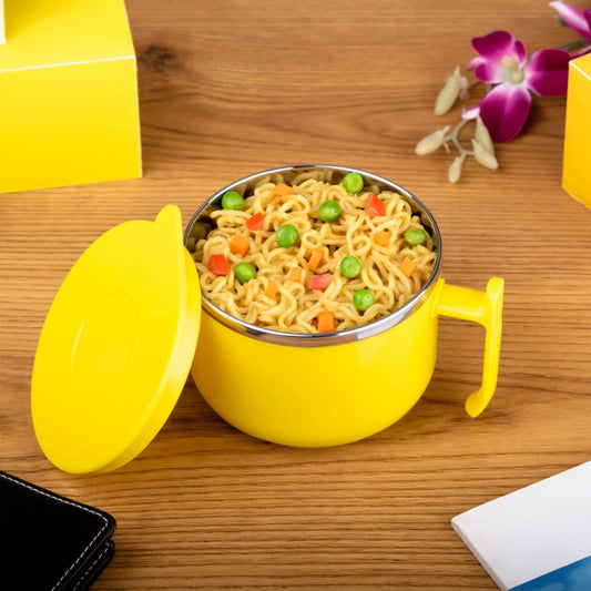 Maggie Bowl with Lid & Handle – Double - Layer Soup & Cereal Bowl - Chestore