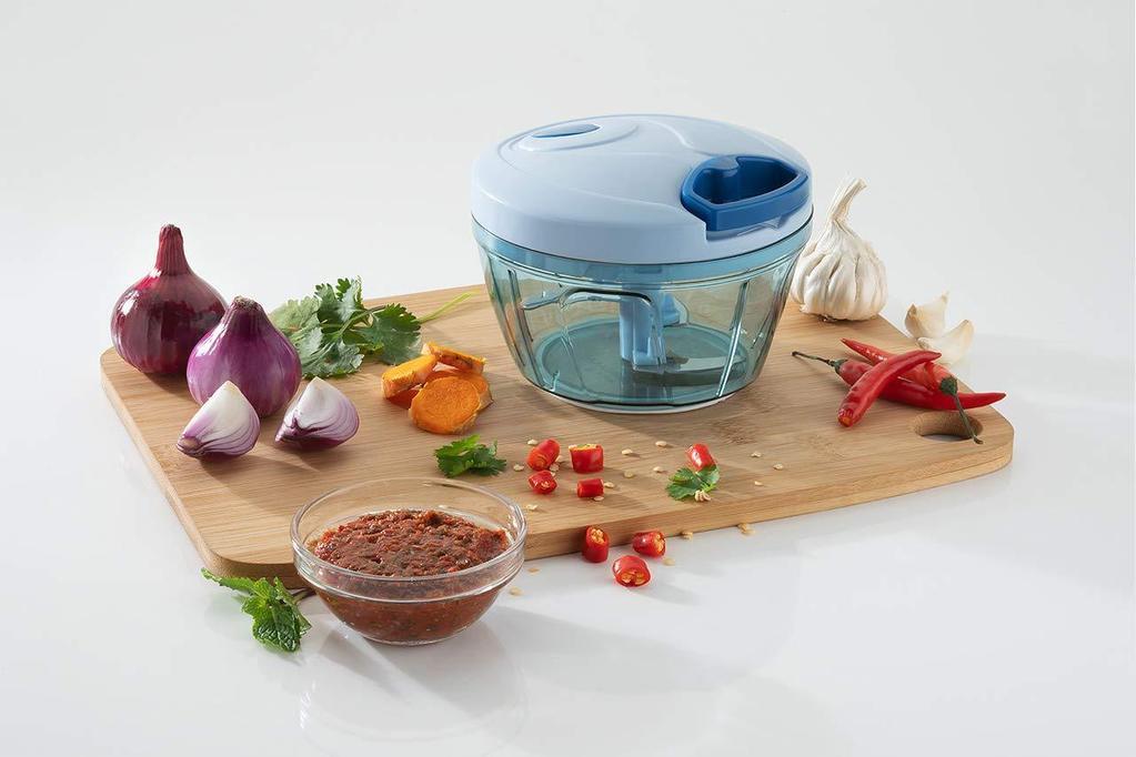 Manual Stainless Steel Blade Vegetable Chopper – Compact & Handheld - Chestore