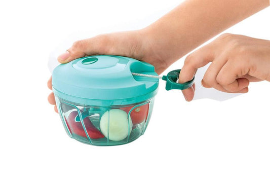Manual Stainless Steel Blade Vegetable Chopper – Compact & Handheld - Chestore
