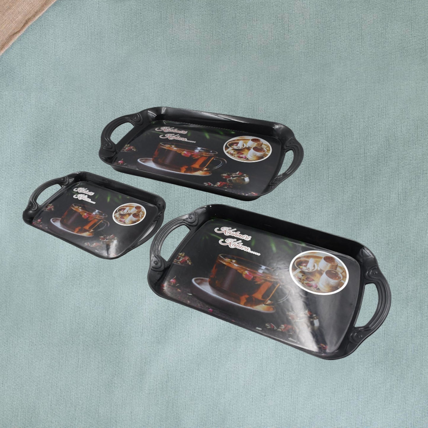Mealmine Serving Tray Set of 3 – Multipurpose & Stylish - Chestore