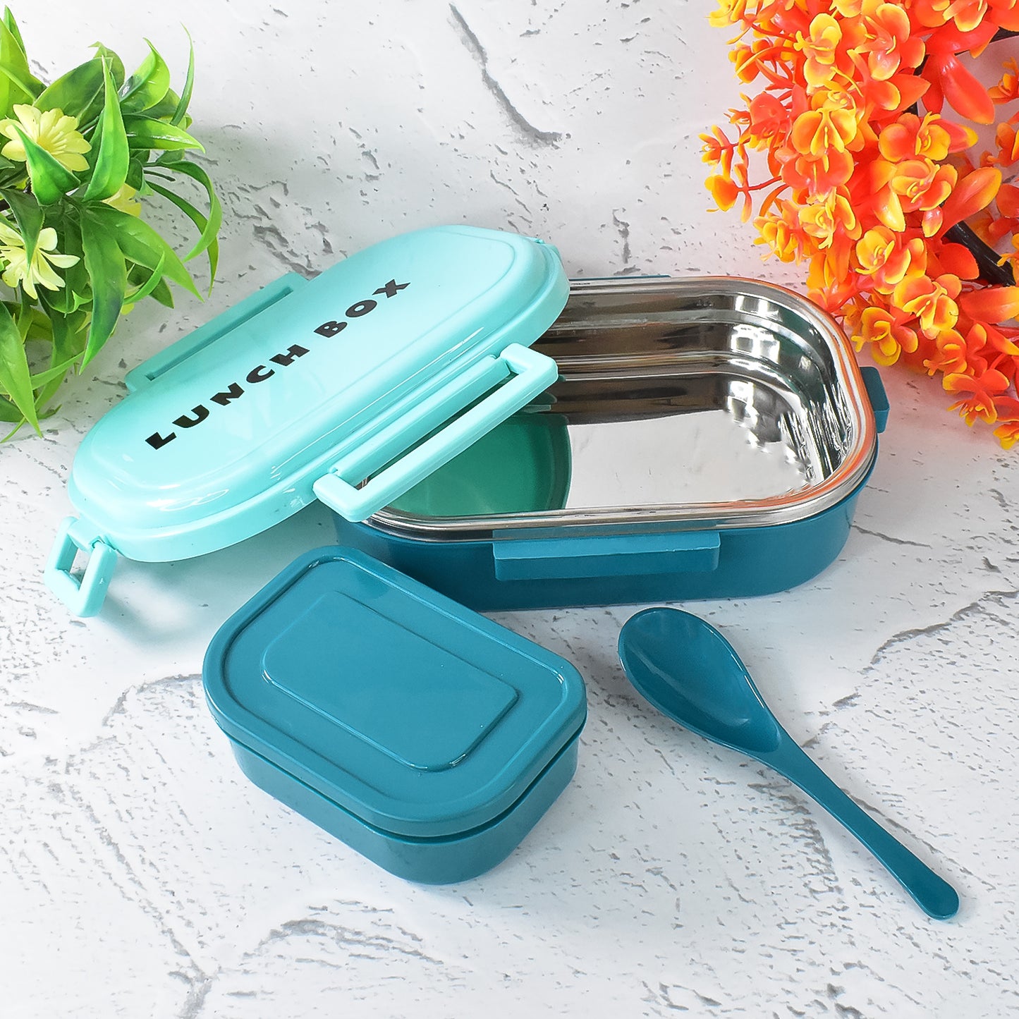 3-in-1 Stainless Steel Lunch Box – Leakproof, Insulated & Includes Spoon 🍱🔥❄️