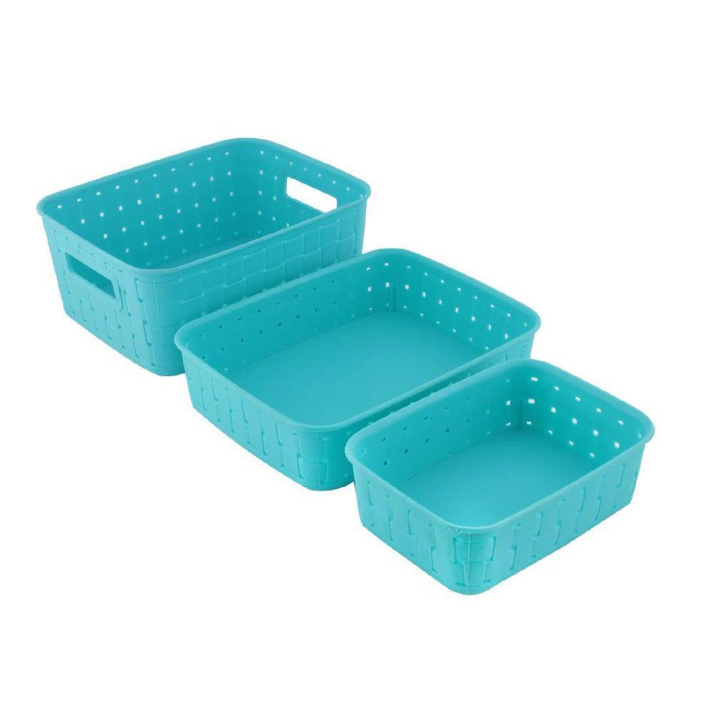 Multipurpose Smart Shelf Storage Basket Set (3 Pcs) – Durable & Space-Saving