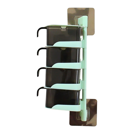Rotating Spice Jars – 5-Tier Vertical Seasoning Box with Spoons