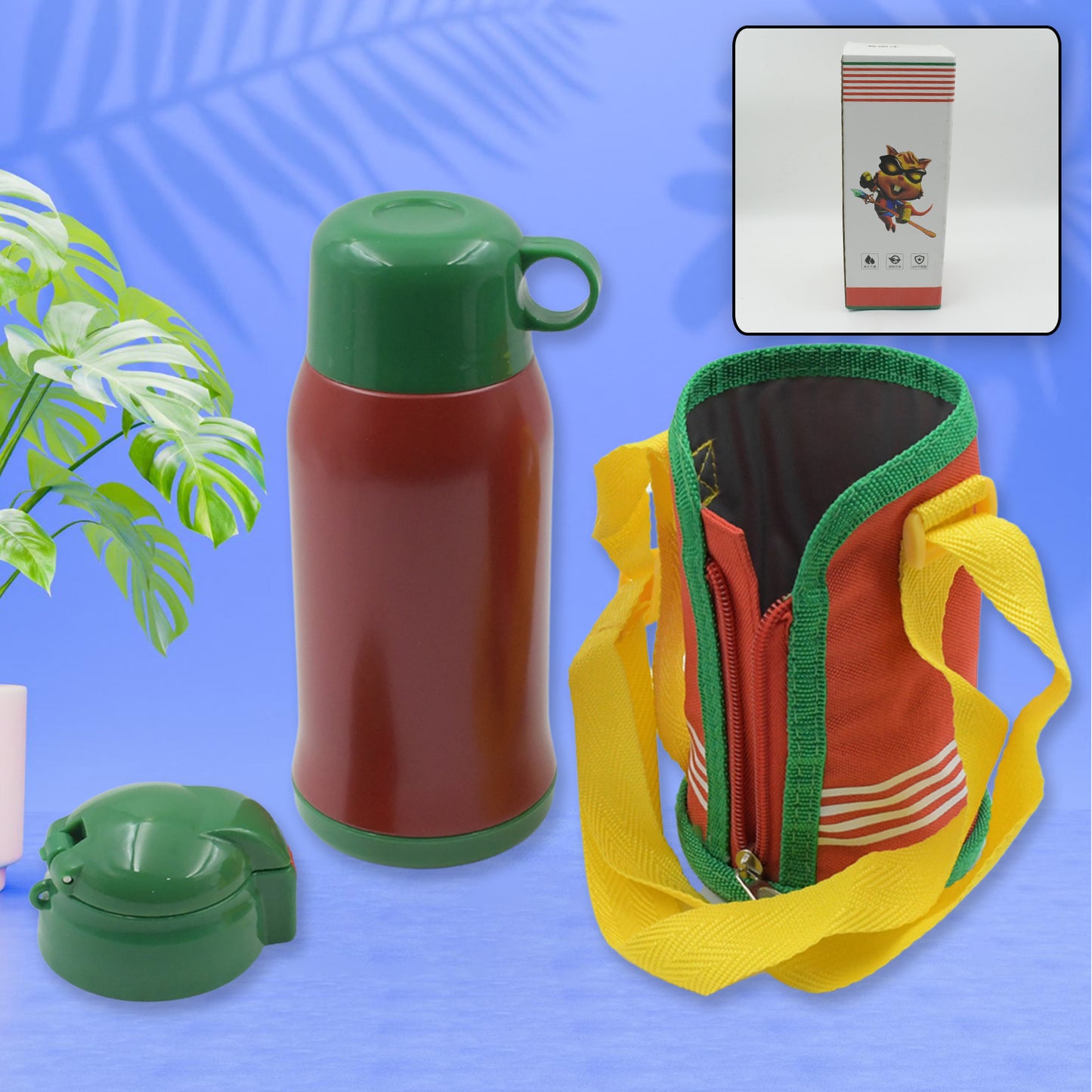 Premium Stainless Steel Insulated Sipper Bottle – 550ml Hot & Cold Flask with Pop-Up Straw