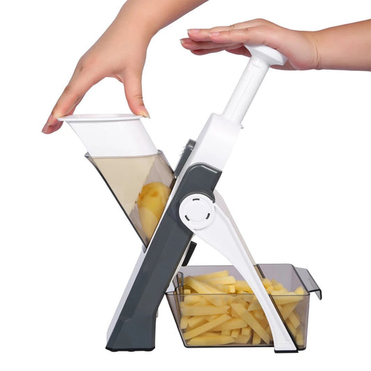 Multi - Functional Adjustable Hand Press Vegetable Chopper - Chestore
