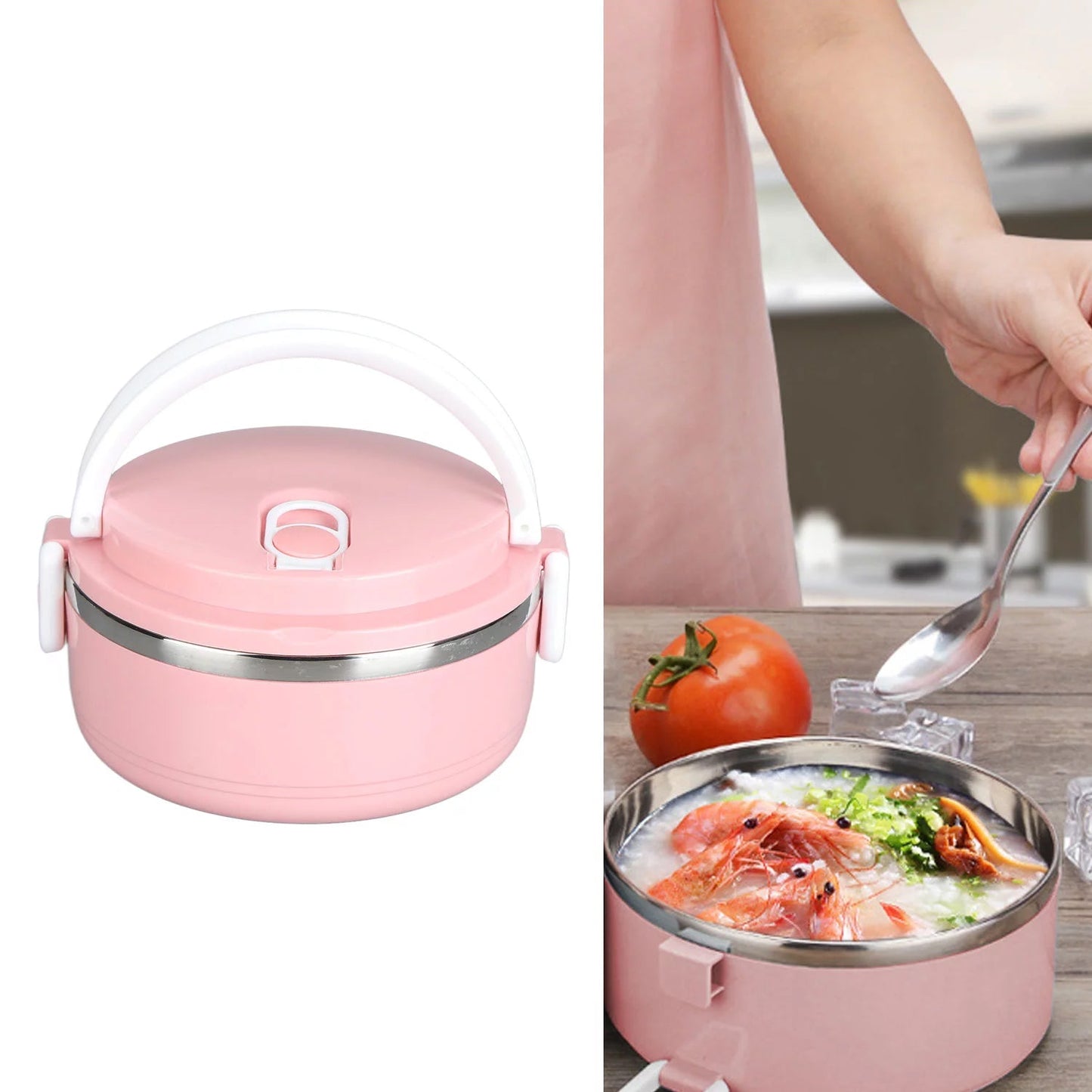Multi - Layer Stainless Steel Hot Lunch Box – 1 Layer - Chestore
