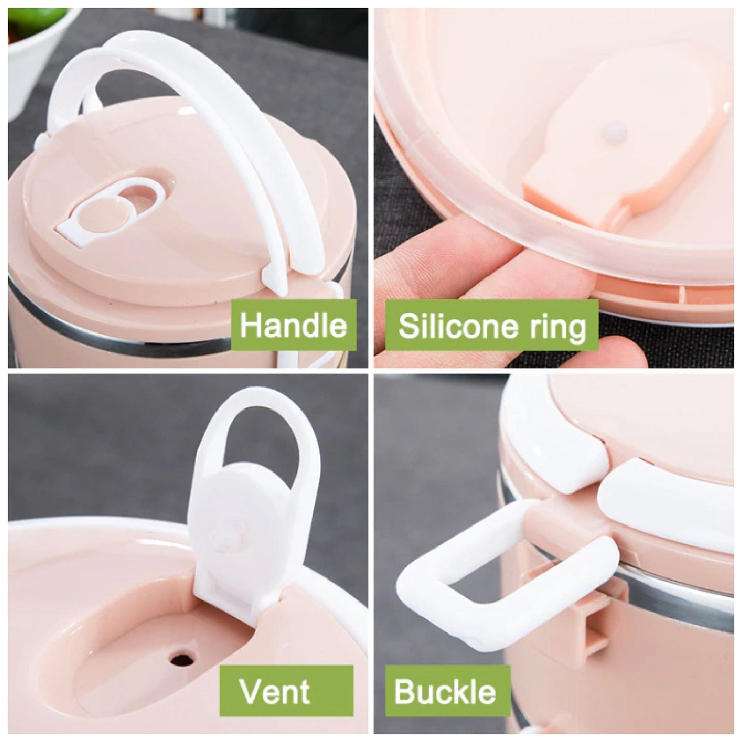 Multi - Layer Stainless Steel Hot Lunch Box – 3 Layer - Chestore