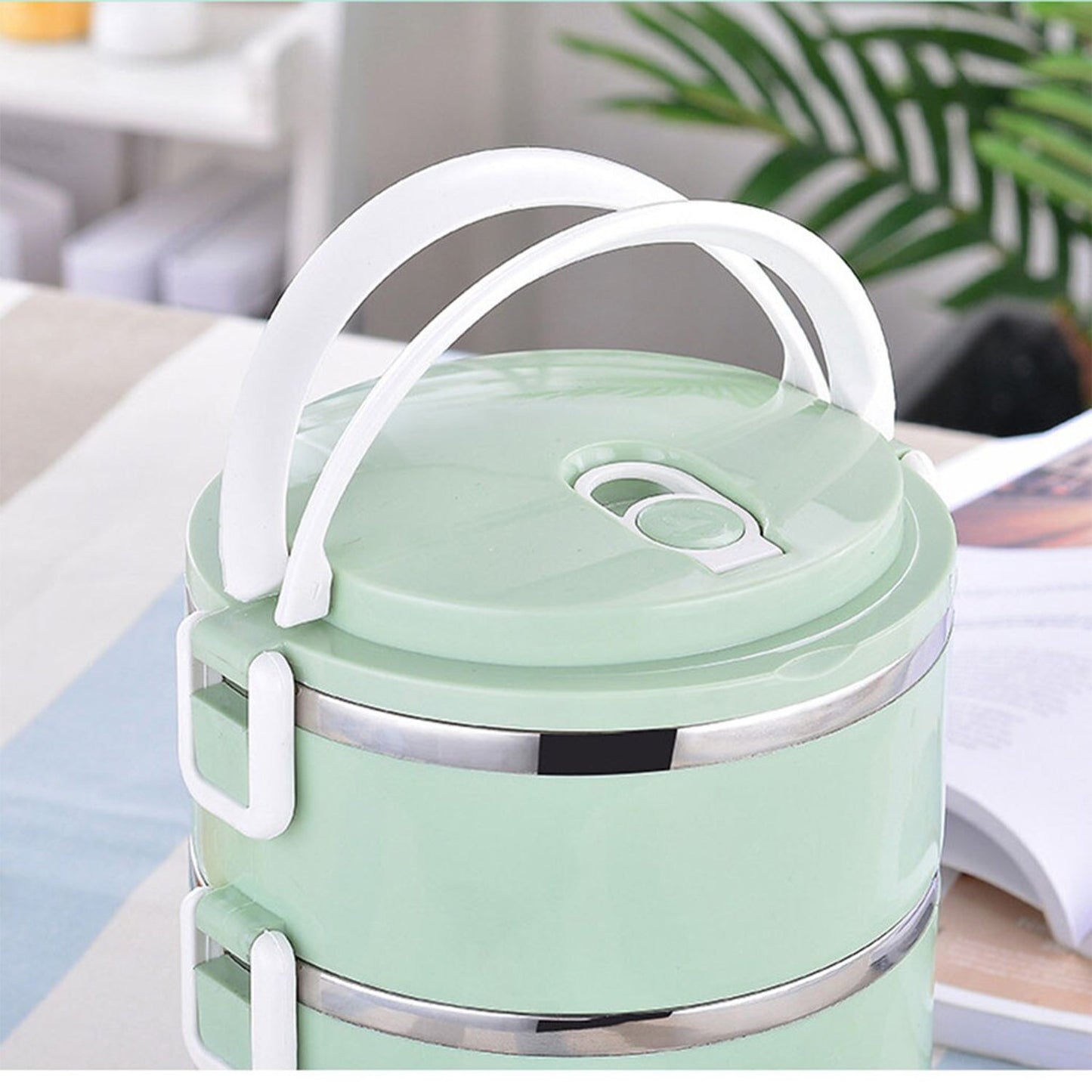Multi - Layer Stainless Steel Hot Lunch Box – 3 Layer - Chestore