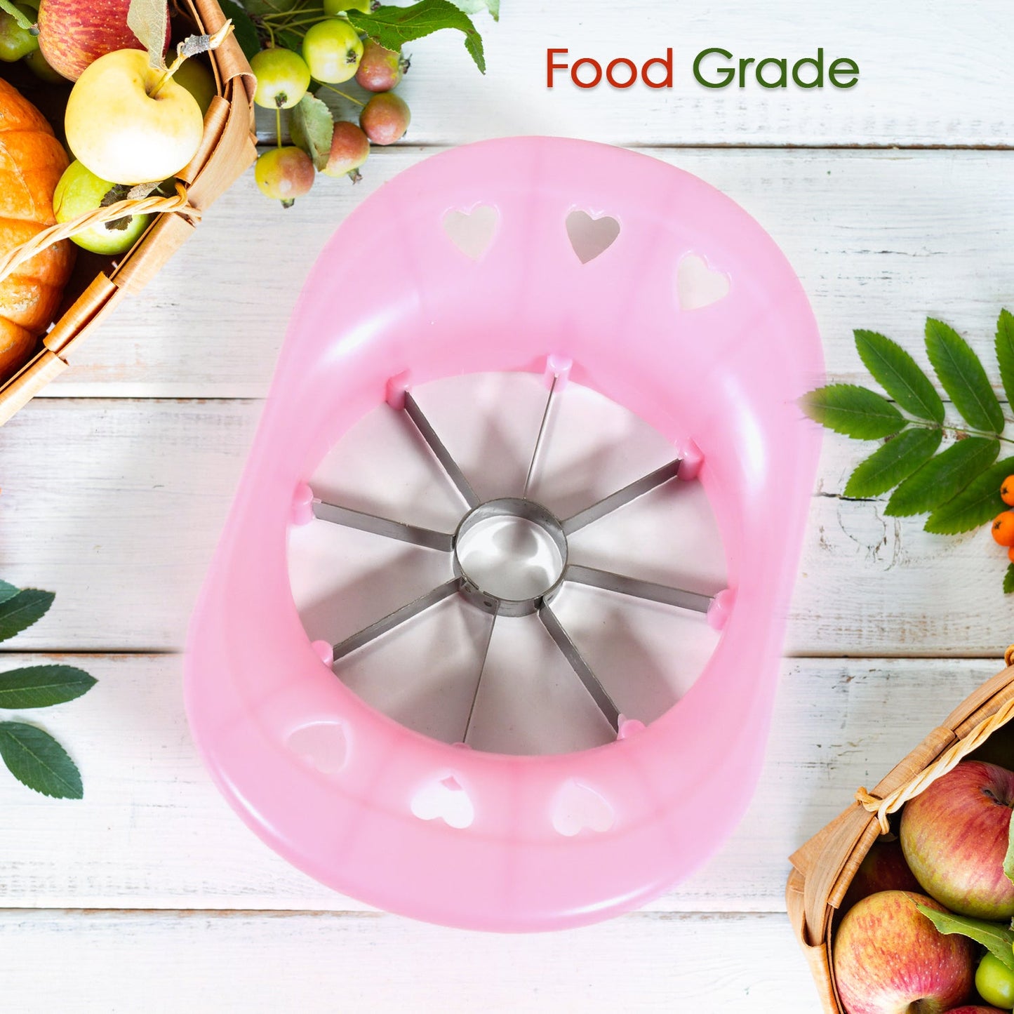Multi - Purpose Apple Cutter – 8 - Blade Stainless Steel Fruit Slicer - Chestore