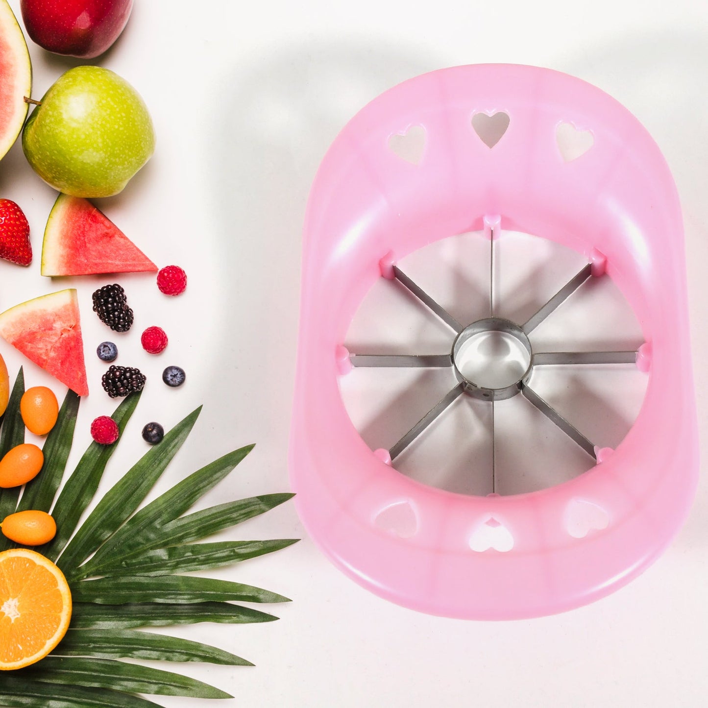 Multi - Purpose Apple Cutter – 8 - Blade Stainless Steel Fruit Slicer - Chestore