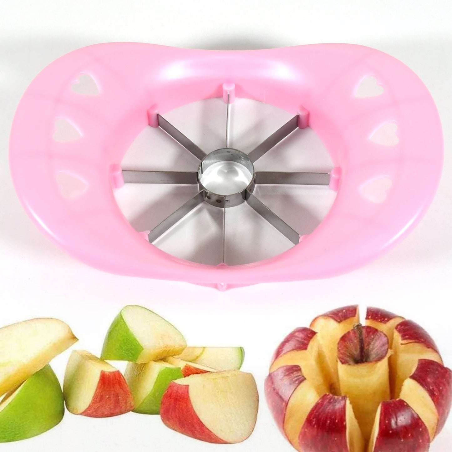 Multi - Purpose Apple Cutter – 8 - Blade Stainless Steel Fruit Slicer - Chestore