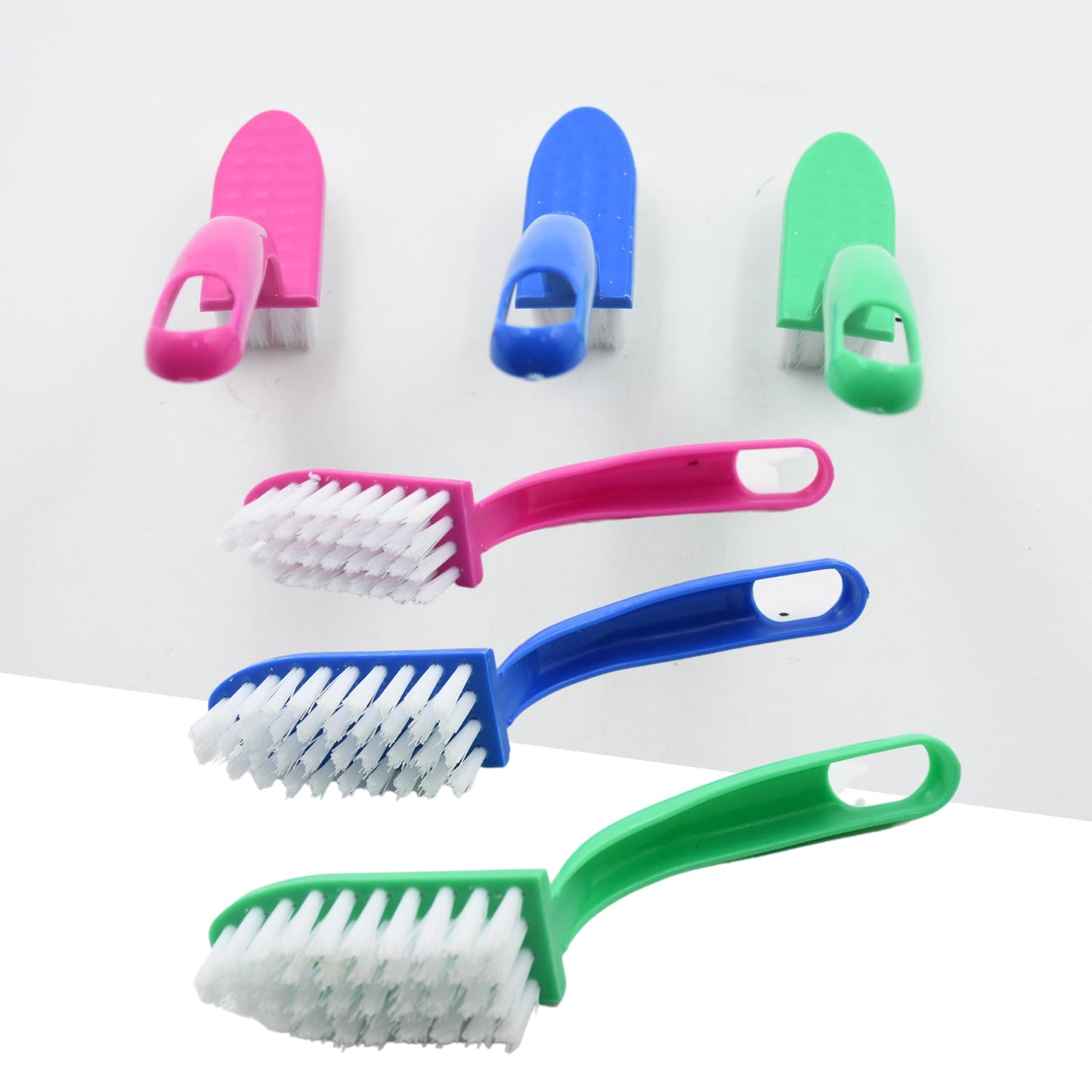 Multi - Purpose Kitchen Cleaning Brush Set (3 Pcs) - Chestore