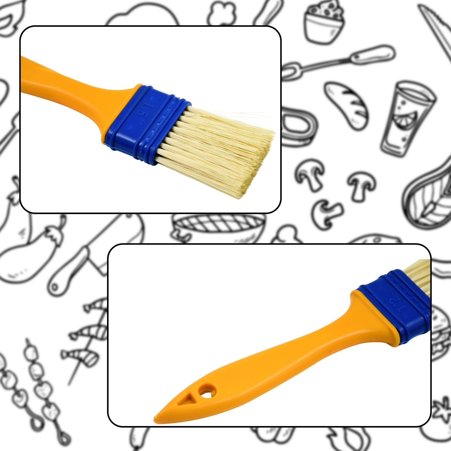 Multifunction Basting & Pastry Brush – 2 Pcs - Cooking & Baking - Chestore