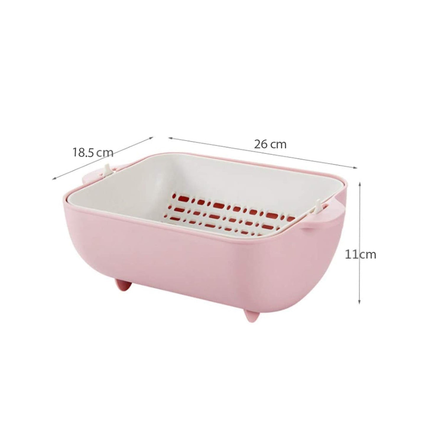 Multifunctional Double - Layer Rotatable Strainer Bowl – BPA - Free - Chestore